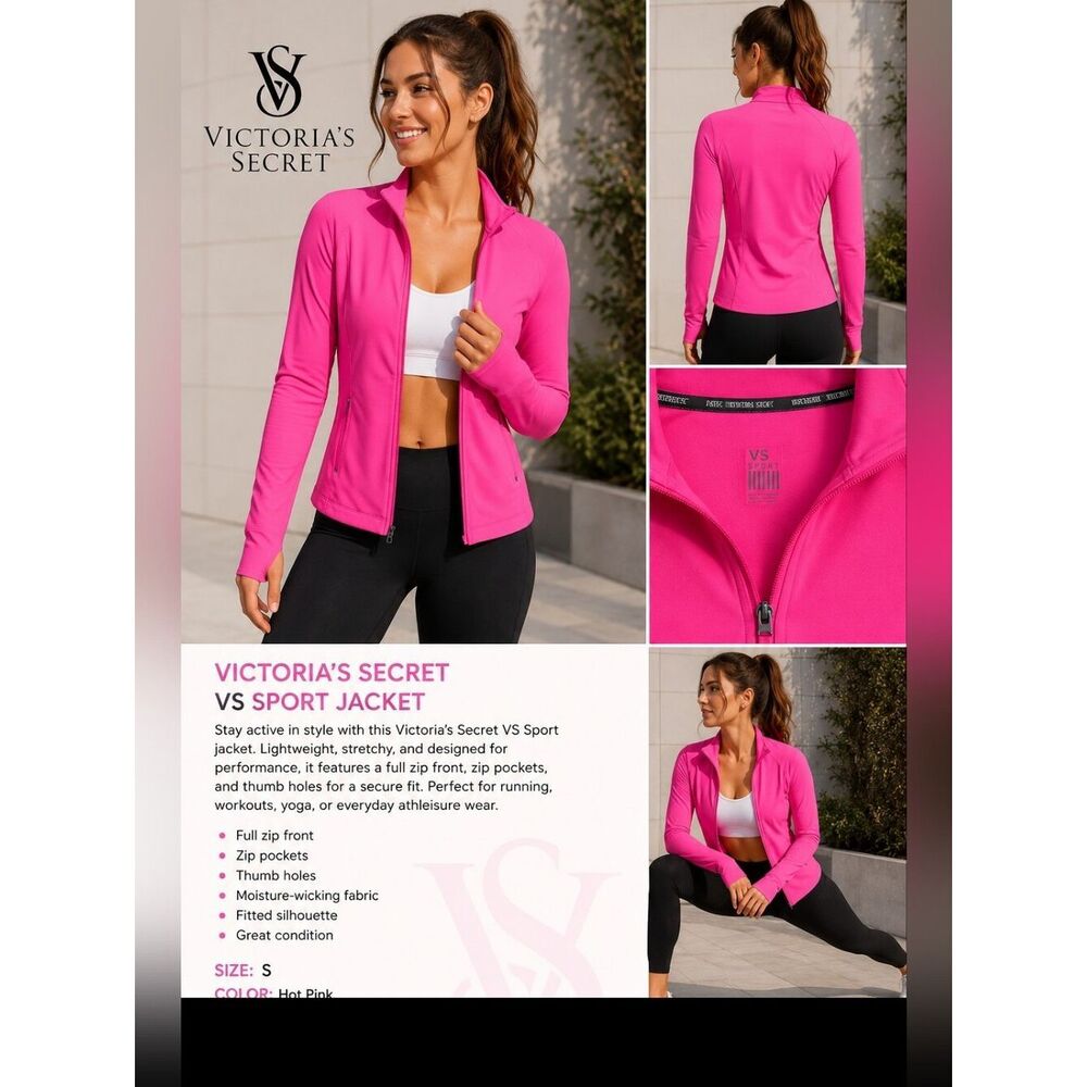 Victoria's Secret VS Sport Full Zip Jacket - Size Small